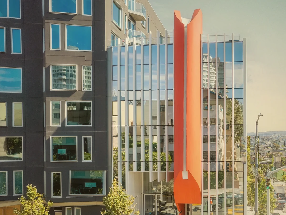 Street view of the Coherent Energy studio's neighborhood on Eddy Street, San Francisco